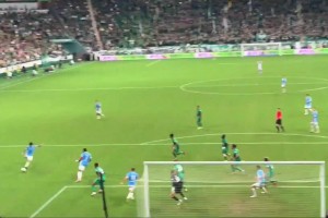圣侯森！球门后视角：国安门神侯森绝命两连扑瞬间引爆工体
