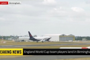 击败法国队荣获季军！天空报道：英格兰队已抵达伯明翰