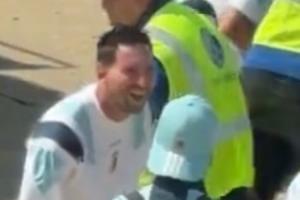 阿根廷过安检罗梅罗打火机被收，梅西一旁大笑不已