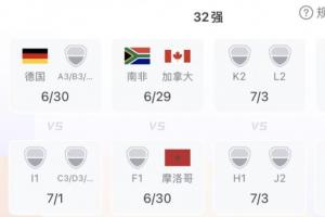 韩国小组第三名出线将面临德国或比利时、埃及所在G组头名球队的对决