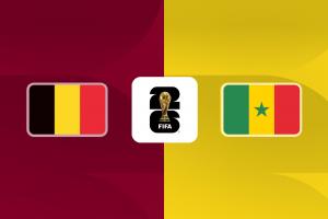 比利时对阵塞内加尔首发阵容:德布劳内、多库、马内出场,卢卡库替补