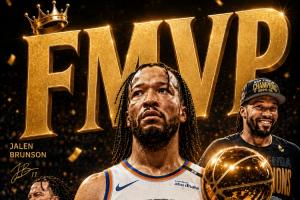 丰收赛季！布伦森一季揽获3项MVP荣誉：NBA杯MVP、东决MVP、总决赛MVP