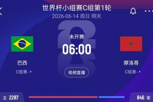 球市热烈!巴西对阵摩洛哥比赛门票已售出8万张,刷新本届赛事纪录
