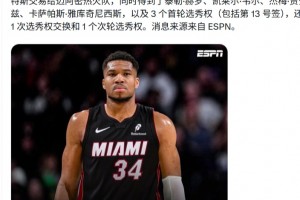 shams爆料字母哥去热火，韦尔都换走！相当足球转会什么水平