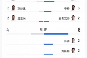 伊朗与新西兰2-2战平：射门17次对14次，射正4次对8次，得分机会3次对2次