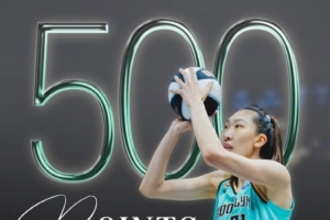韩旭：庆祝WNBA生涯得分达500分，坚信未来更上一层楼