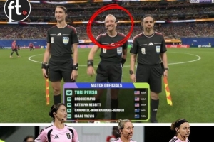 表现如何?托里·彭索成为世界杯第二位女性主裁,同时这也是首次出现全女裁判组