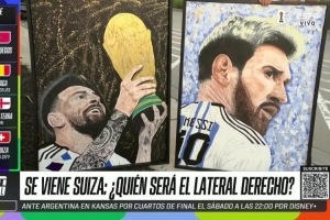 ESPN：墨西哥球迷绘制梅西主题画作，期望赠予梅西一幅