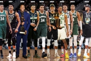 字母哥在密尔沃基13载传奇！新秀➡️MVP➡️冠军+FMVP➡️结局遗憾