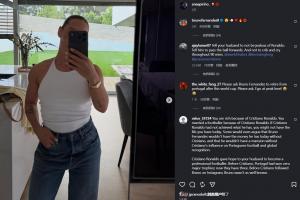 B费老婆社交媒体也引发热议:请让你的丈夫为C罗输送球!致敬足坛历史最佳