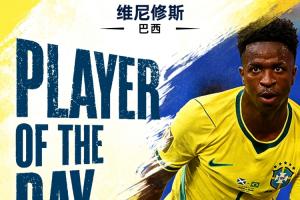 世界杯第14日MVP：维尼修斯获选！连进3球，3战4球展现巨星风采